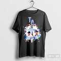 Classic La Dodgers 2025 National League Champions All Players Graphic