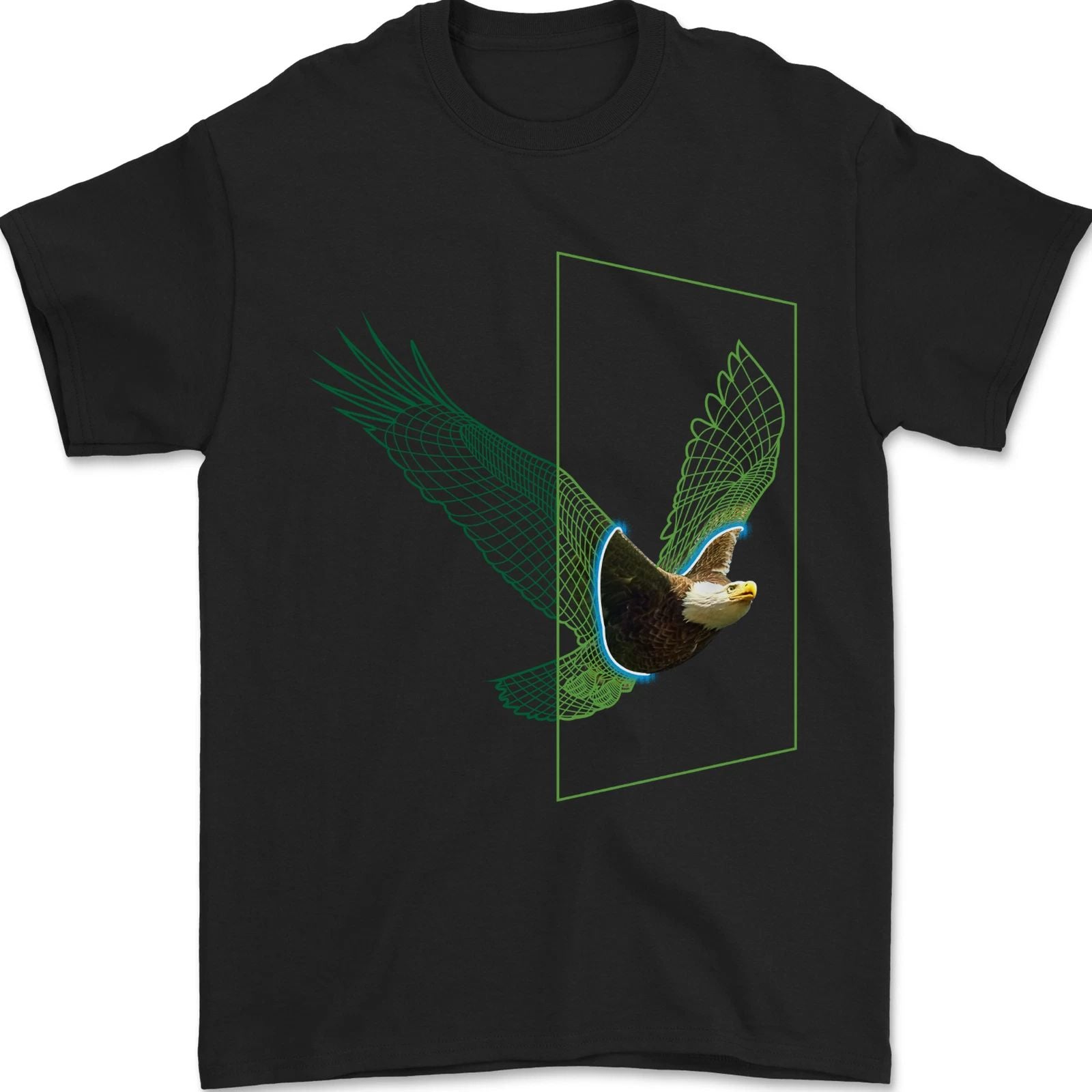 A SCI-FI Eagle Mens T-Shirt 100% Cotton