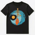 Yoga And Surfing Graphics Unisex T-Shirt