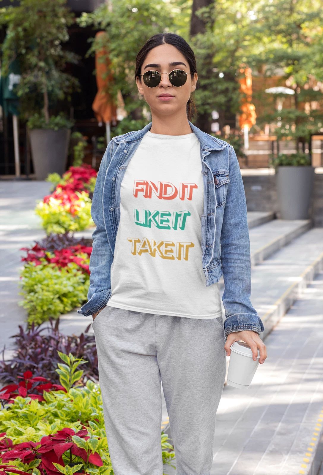 Motivational Unisex T-Shirt - 'Find It, Like It, Take It'