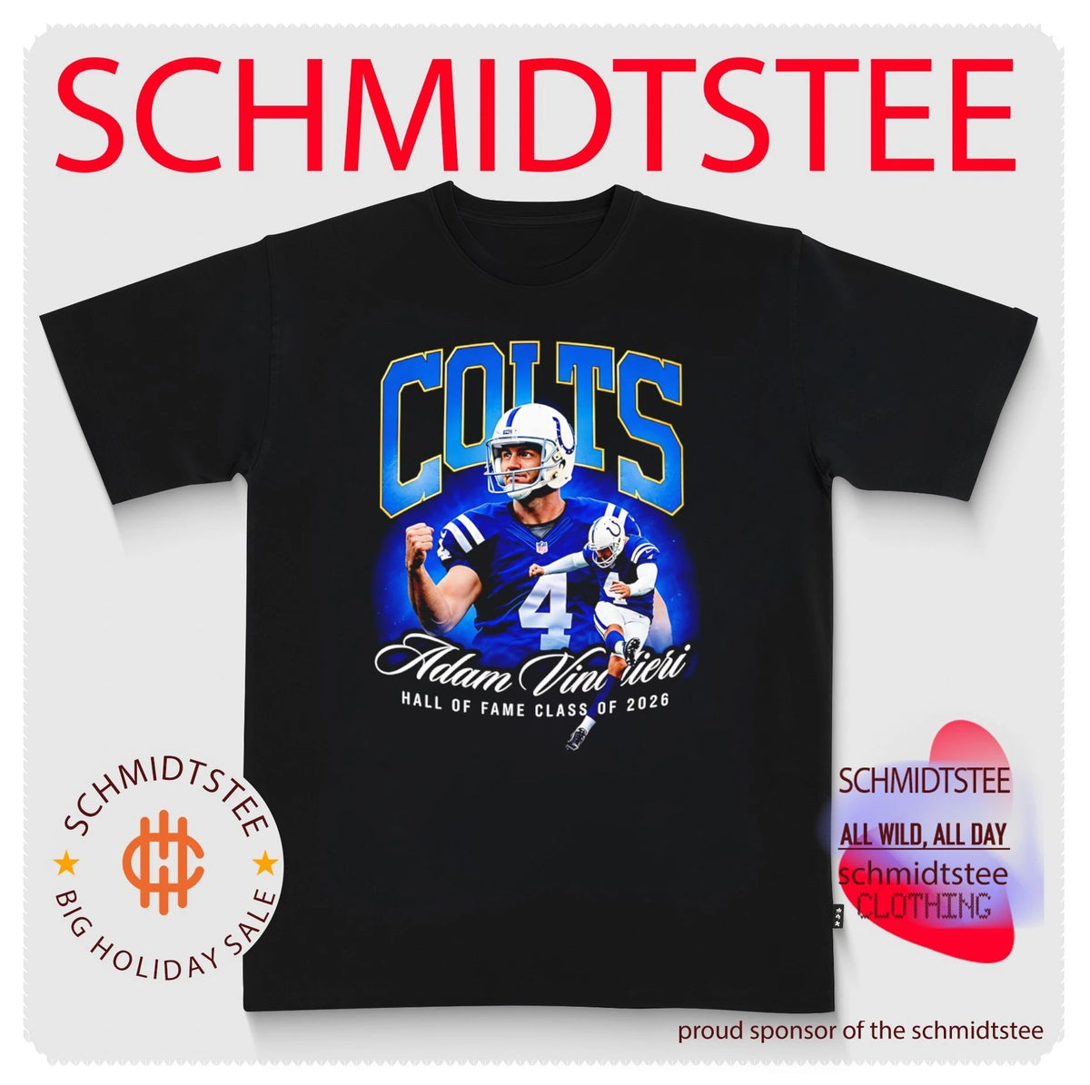 Indiana Colts Adam Vinatieri Hall of Fame Class of 2026 shirt