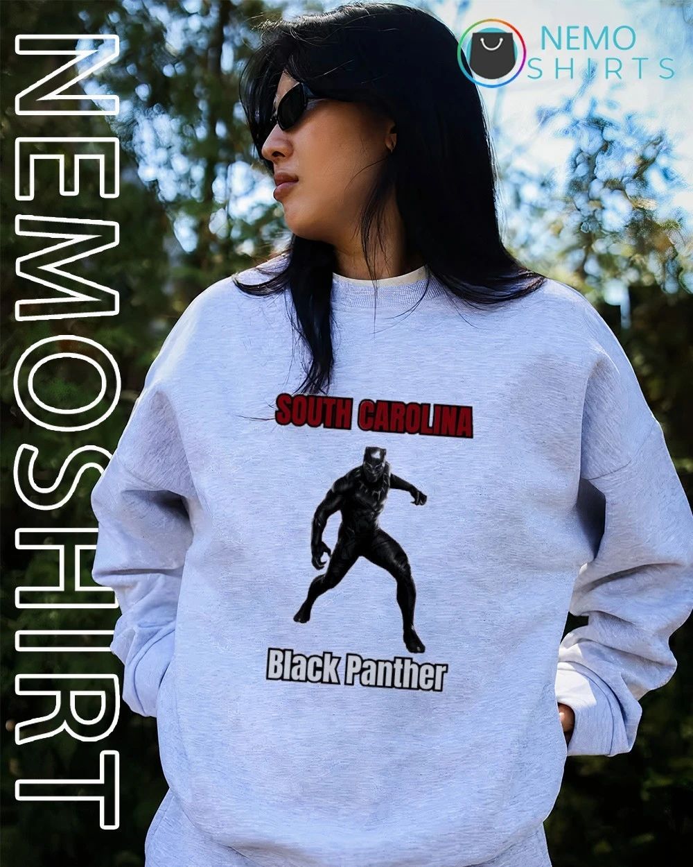 South Carolina Gamecocks Black Panther SEC Superheroes shirt