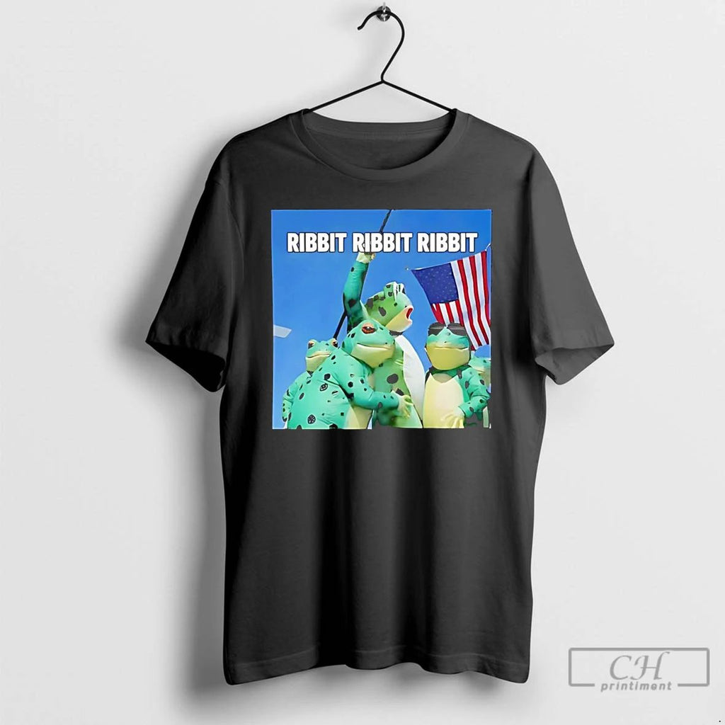 Classic Portland Frog Ribbit Protest Trump Assassination Parody T Shirts
