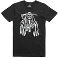 Grim Reaper Skeleton T Shirt Fantasy Horror Gothic Regular Fit Cotton T Shirt