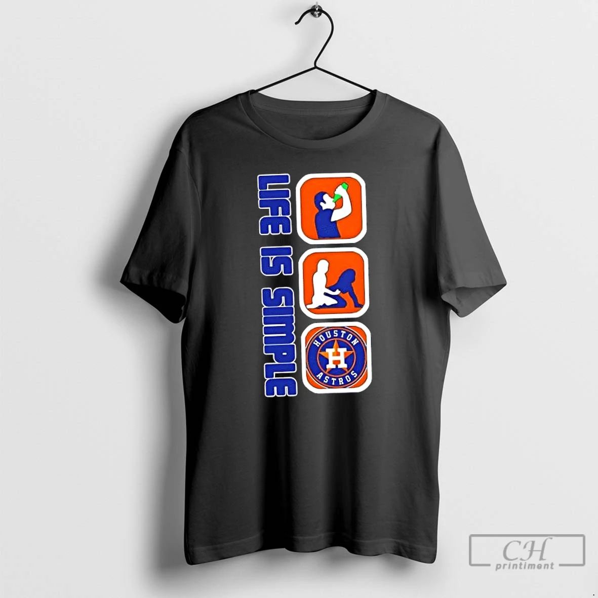 Classic Houston Astros Baseball Life Is Simple T Shirts