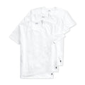 Polo Ralph Lauren Mens Crew Neck T-Shirts 3-Pack White Solid Cotton Stretch Soft