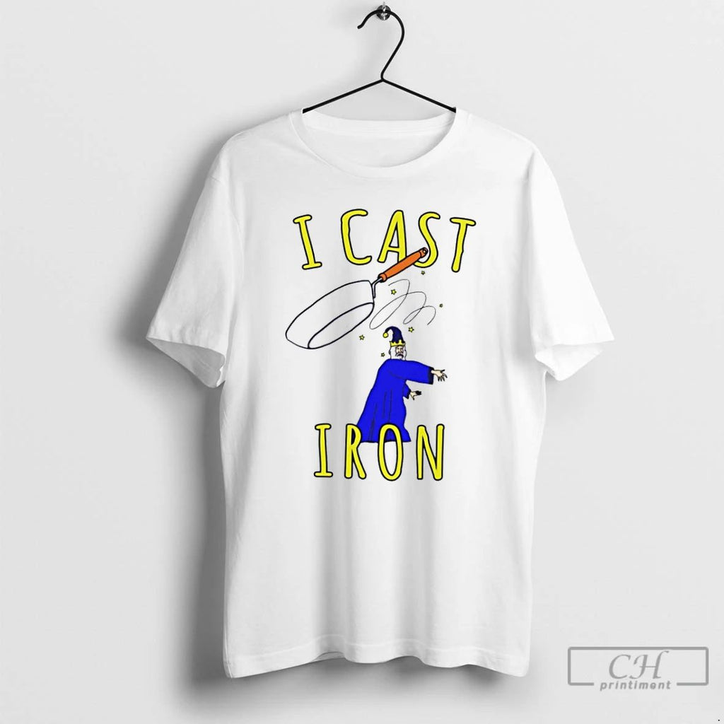 Classic Garlic Wizard I Cast Iron T Shirts