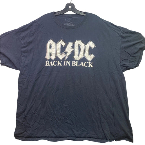 ACDC Shirt Mens 3XL Black Spell Out Rock Punk Grunge Logo Everyday Streetwear