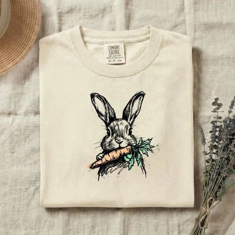 Cute Bunny Carrot Comfort Tee