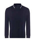 Personalised Custom Just Polos Awdis Long Sleeve Tipped 100 Polo Casual JP103