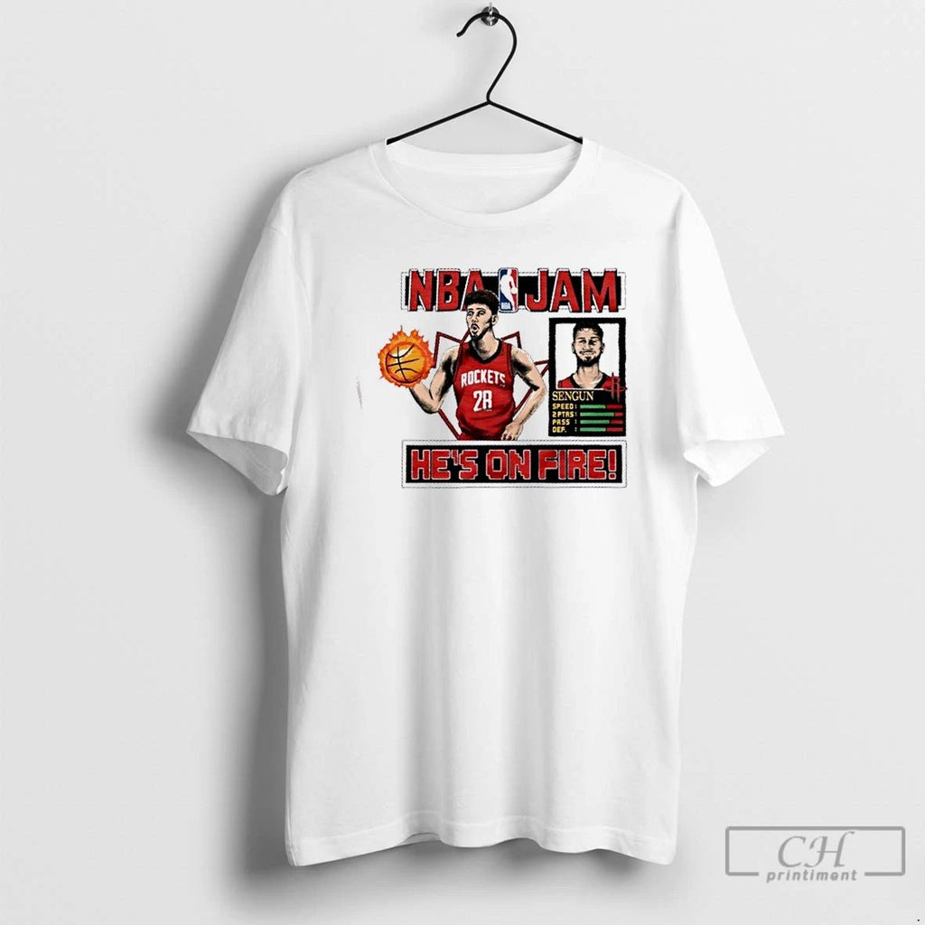Classic Nba Jam Houston Rockets Alperen Sengun T Shirts