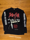 1997 DEEDS OF FLESH Boot Vintage Long Sleeves Shirt Reprint