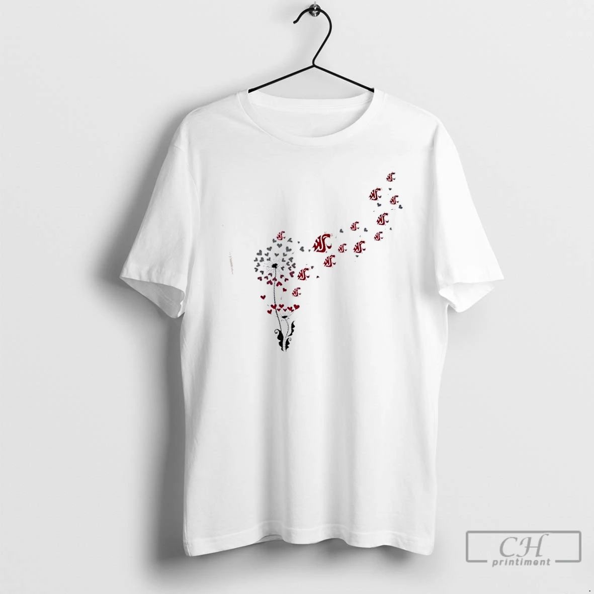 Classic Dandelion Flower Washington State Cougars Football Logo T Shirts