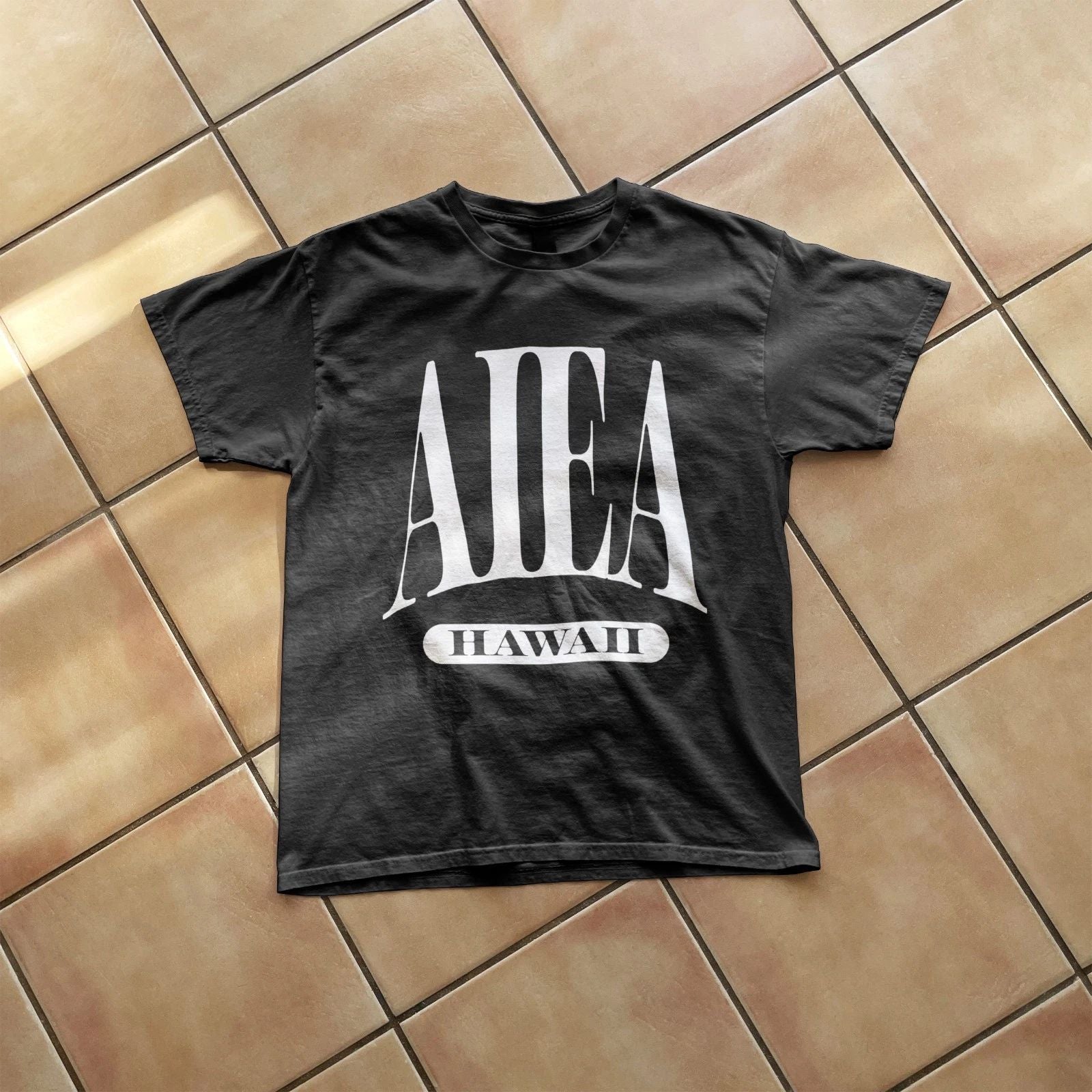 Aiea Hawaii vintage souvenir simple tee local retro design