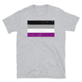 LGBTQ Gay Pride Distressed Asexual Flag Asexuality Short-Sleeve Unisex T-Shirt