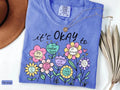 Its Okay To Boho Flower Teacher Comfort Tee