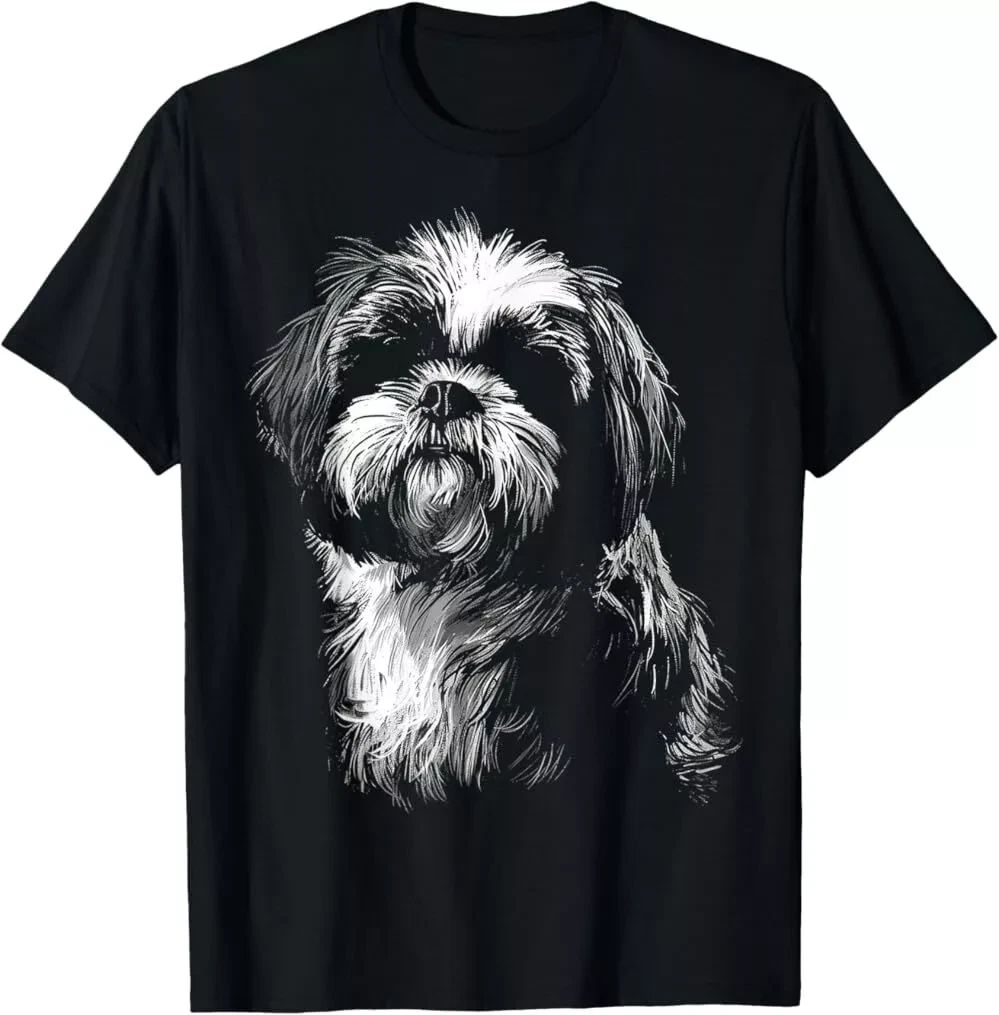 Dog Lover Cute Animal Pet Art Graphic Shih Tzu Unisex T-Shirt