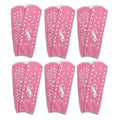 Geckos - Double Tread Non-Slip Safety Socks 6-PACK (Pink, Large)