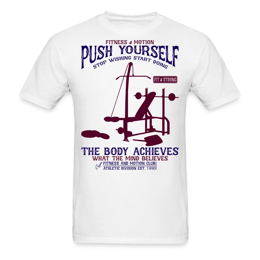 Push yourself shirt Motivational Gym Fitness T-Shirt size S-6XL