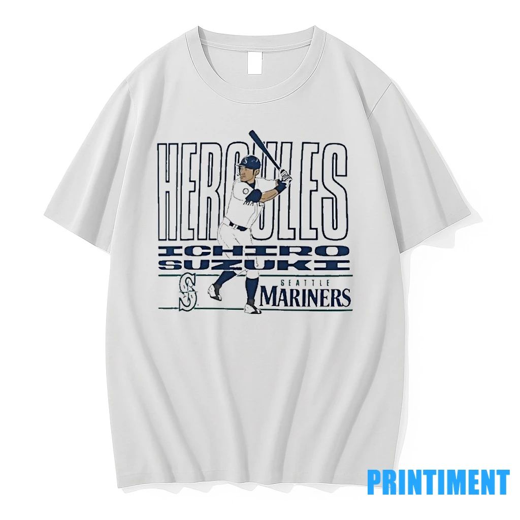 Ichiro Suzuki Seattle Mariners Cooperstown Player Tshirts Sweater