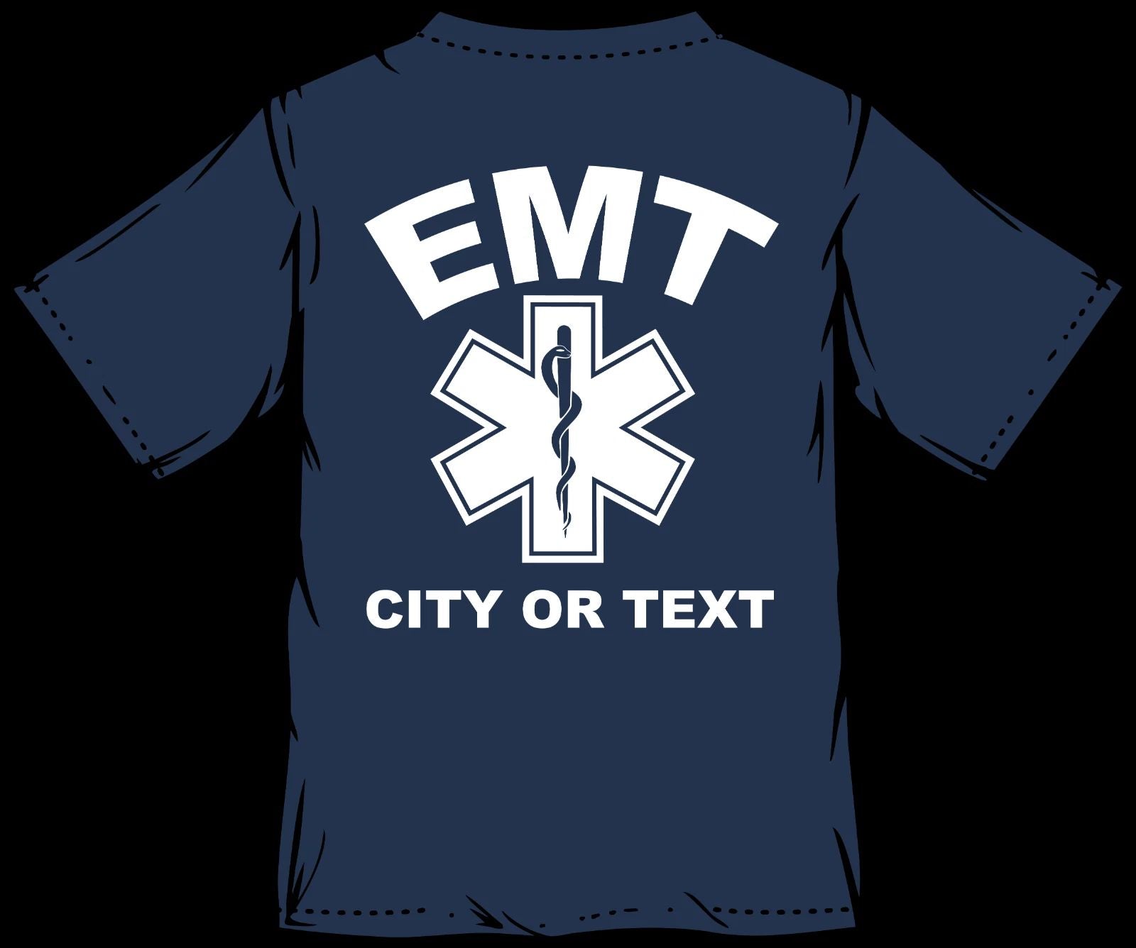 Personalized EMT Shirt FireFighter Fire Department T-shirt Custom