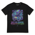 Cyberpunk Octopus T-Shirt Scifi Kraken Deep Code Awakens Tech Coder Gamer Tee