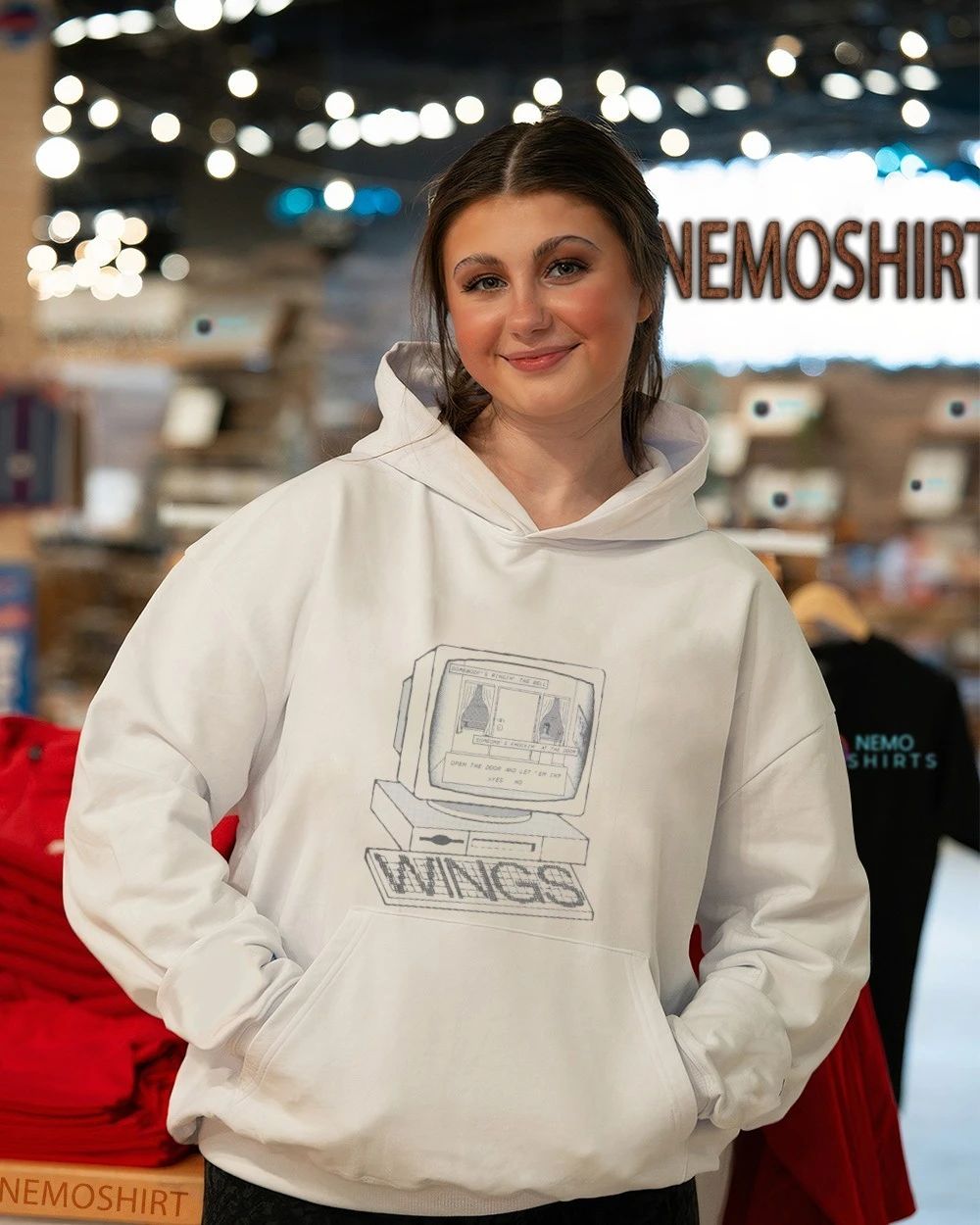 Wings Somebody’s Ringin’ the Bell Retro Computer shirt