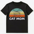 Retro Style Cat Mom T Shirt Gift For Cat Lover Unisex T-Shirt