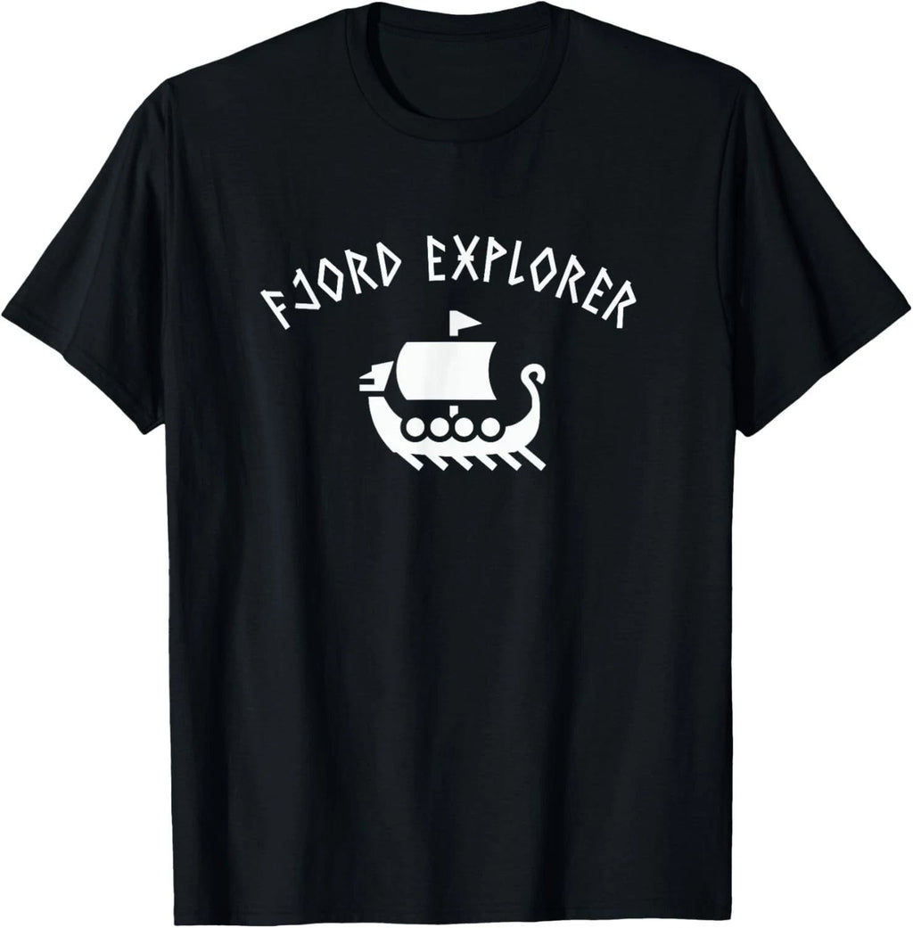 Funny Viking Pun Fjord Explorer Scandinavian Humor T-Shirt