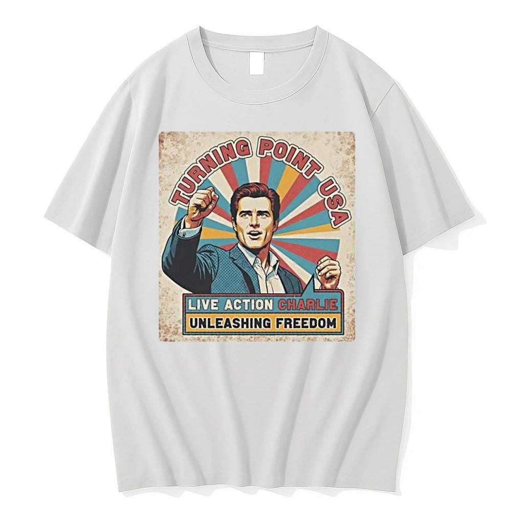 Turning Point Ua Live Action Charlie Kirk Tshirts Sweater