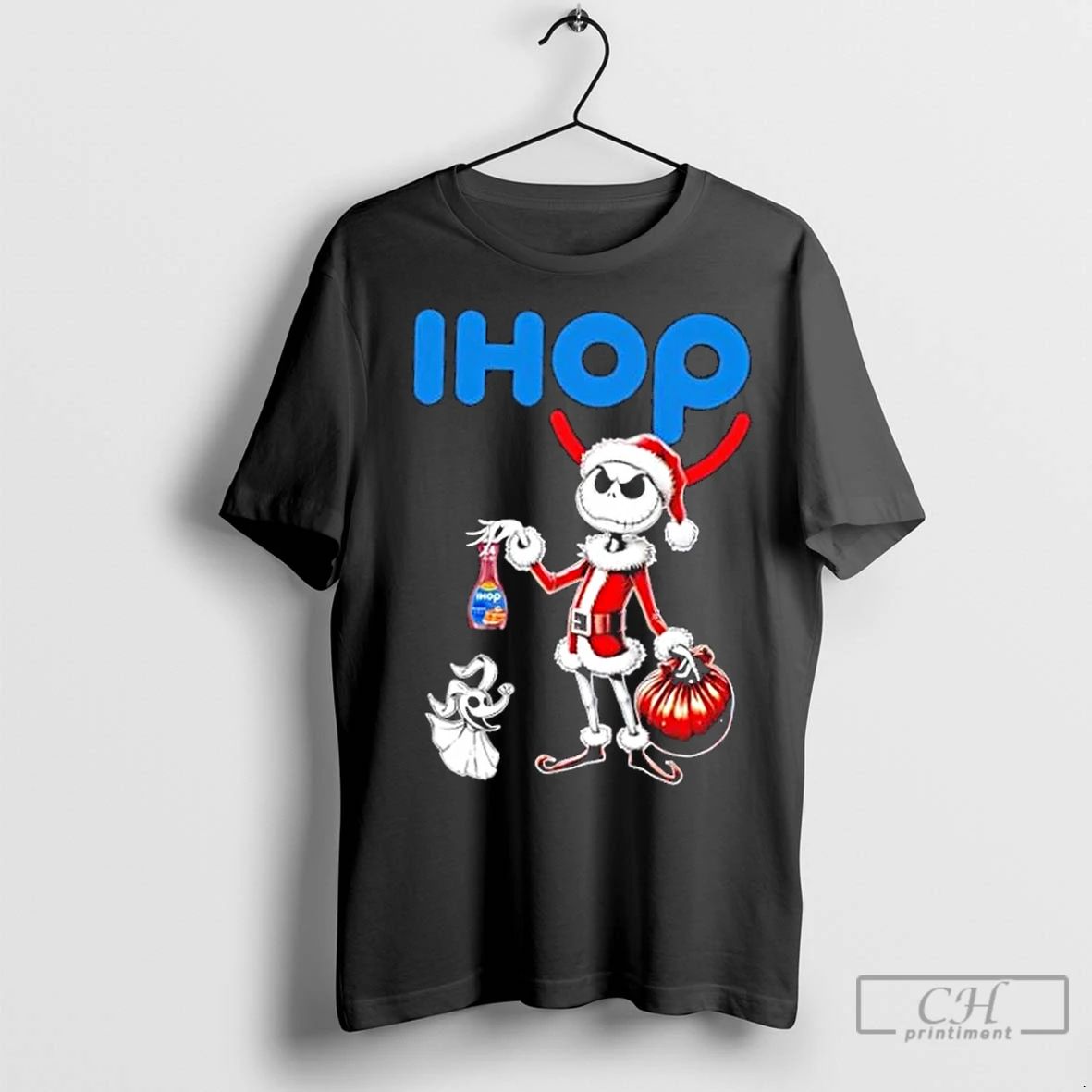 Premium Ihop X Jack Skellington Santa Isnt Real Christmas