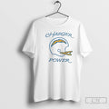 Classic Los Angeles Chargers Charger Power 2 Sided T Shirts