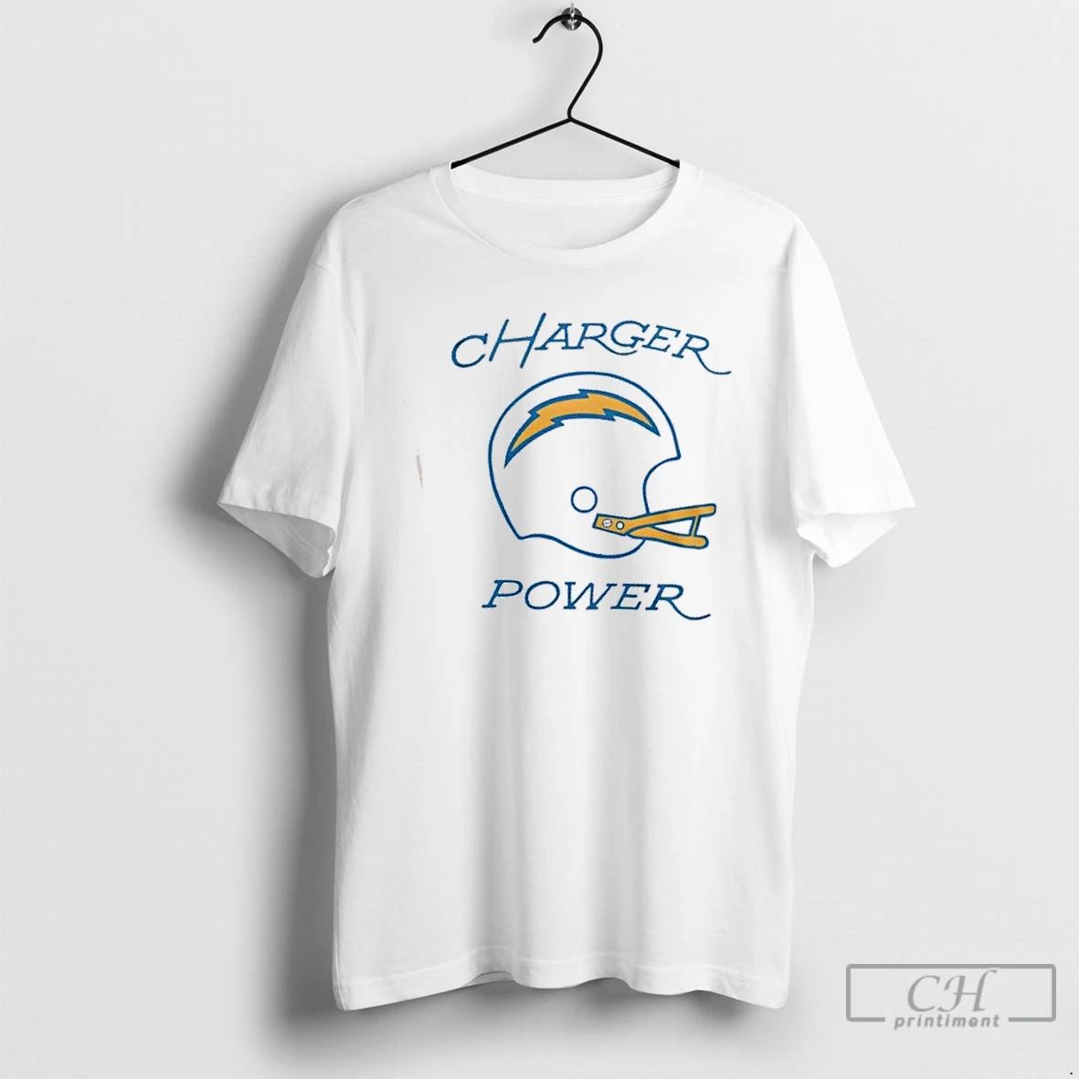 Classic Los Angeles Chargers Charger Power 2 Sided T Shirts