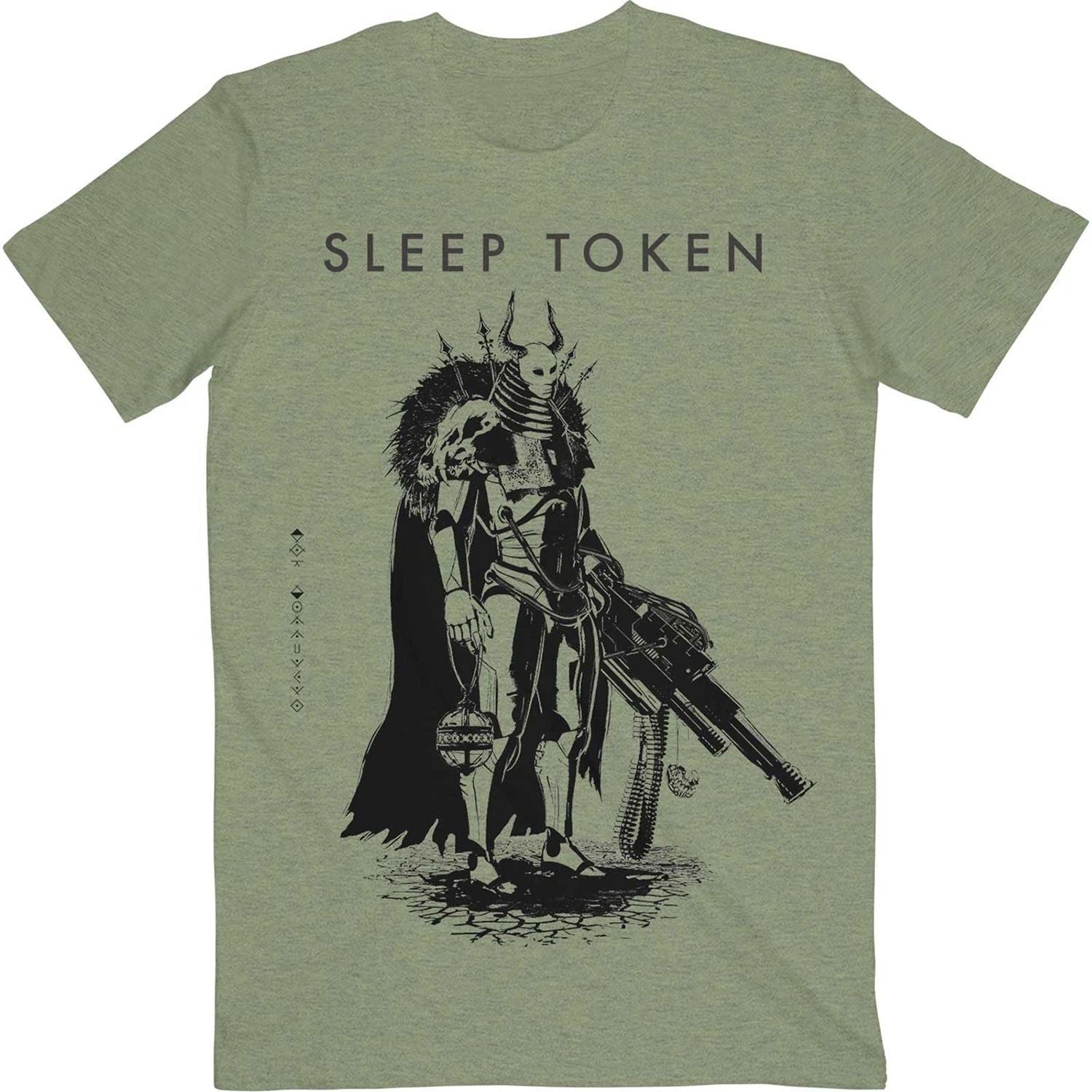 Men's Sleep Token The Summoning Slim Fit T-shirt X-Large Olive