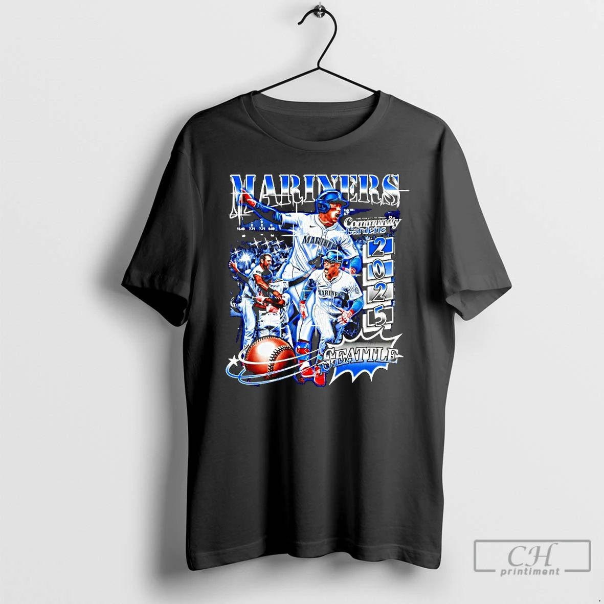 Classic Mariners Seattle Community Gardens 2025 T Shirts