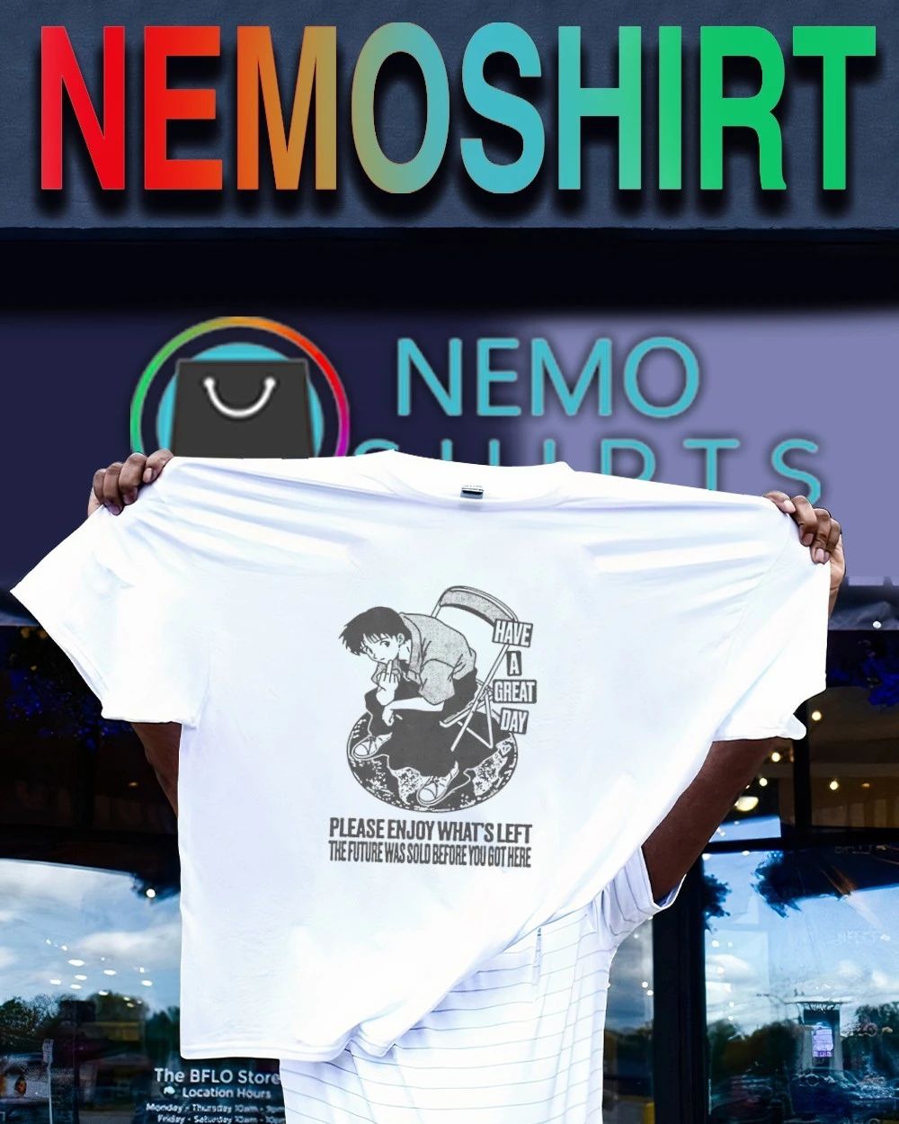 Shinji Ikari please enjoy what’s left the future was sold before you got here shirt