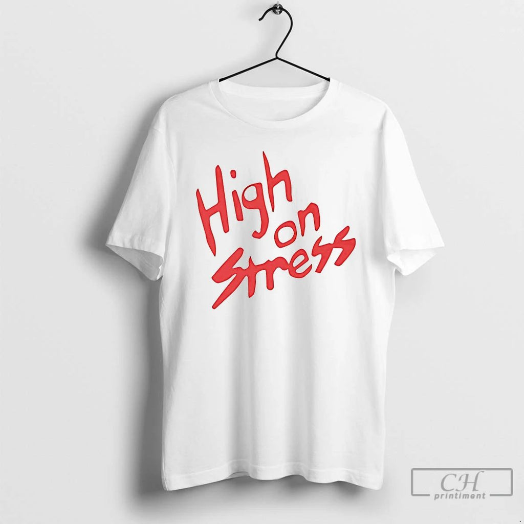 Classic High On Stress Baseball T Shirts