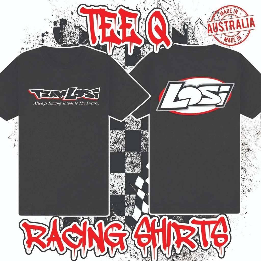 Team Losi LOGO ~ Premium Black Gildan Cotton Tee RC Car Racing