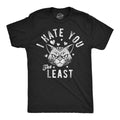 Mens Funny T Shirts I Hate You The Least Sarcastic Kitten Graphic Novelty Tee