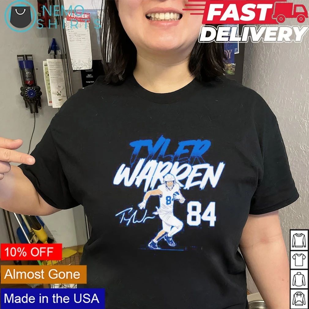 Tyler Warren Pose Signature Indianapolis Colts shirt