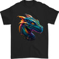 A Fantasy Colourful Dragon Mens T-Shirt 100% Cotton