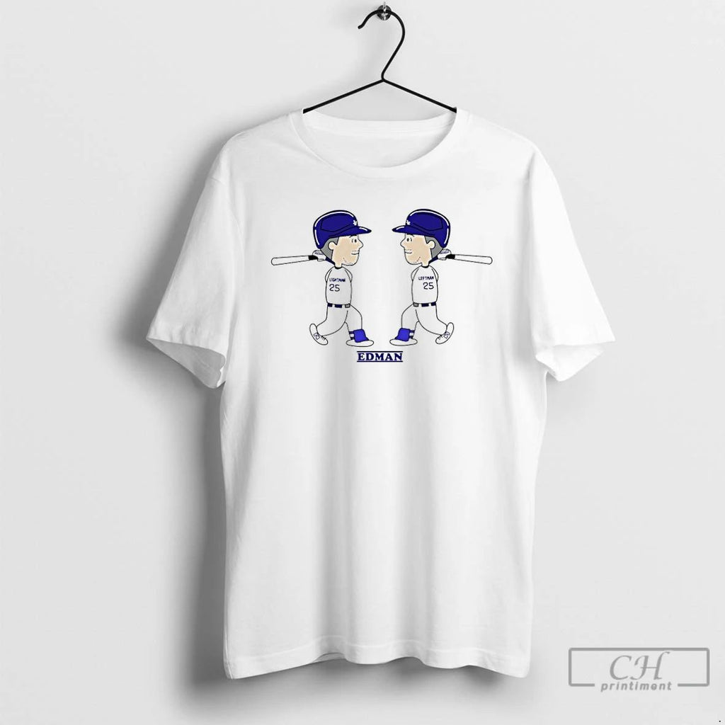 Classic Peanuts X Tommy Edman Los Angeles Dodgers T Shirts