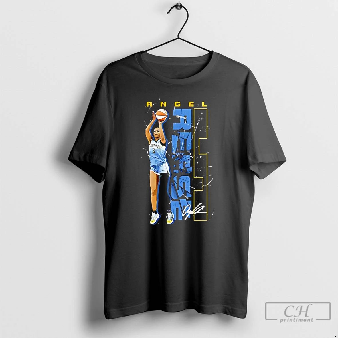 Classic Angel Reese 5 Wnba Chicago Sky Player Singature T Shirts