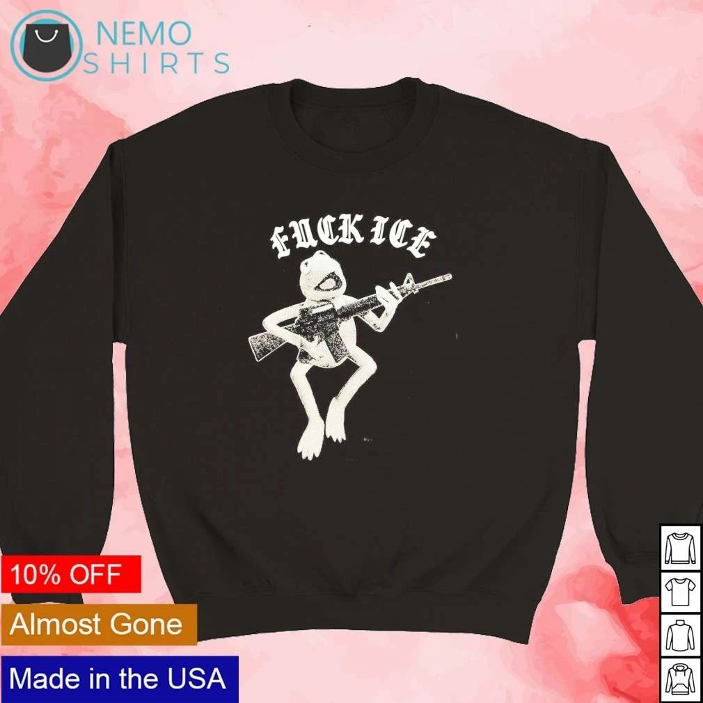 Kermit the Frog Fuck ICE United Snakes political protest shirt