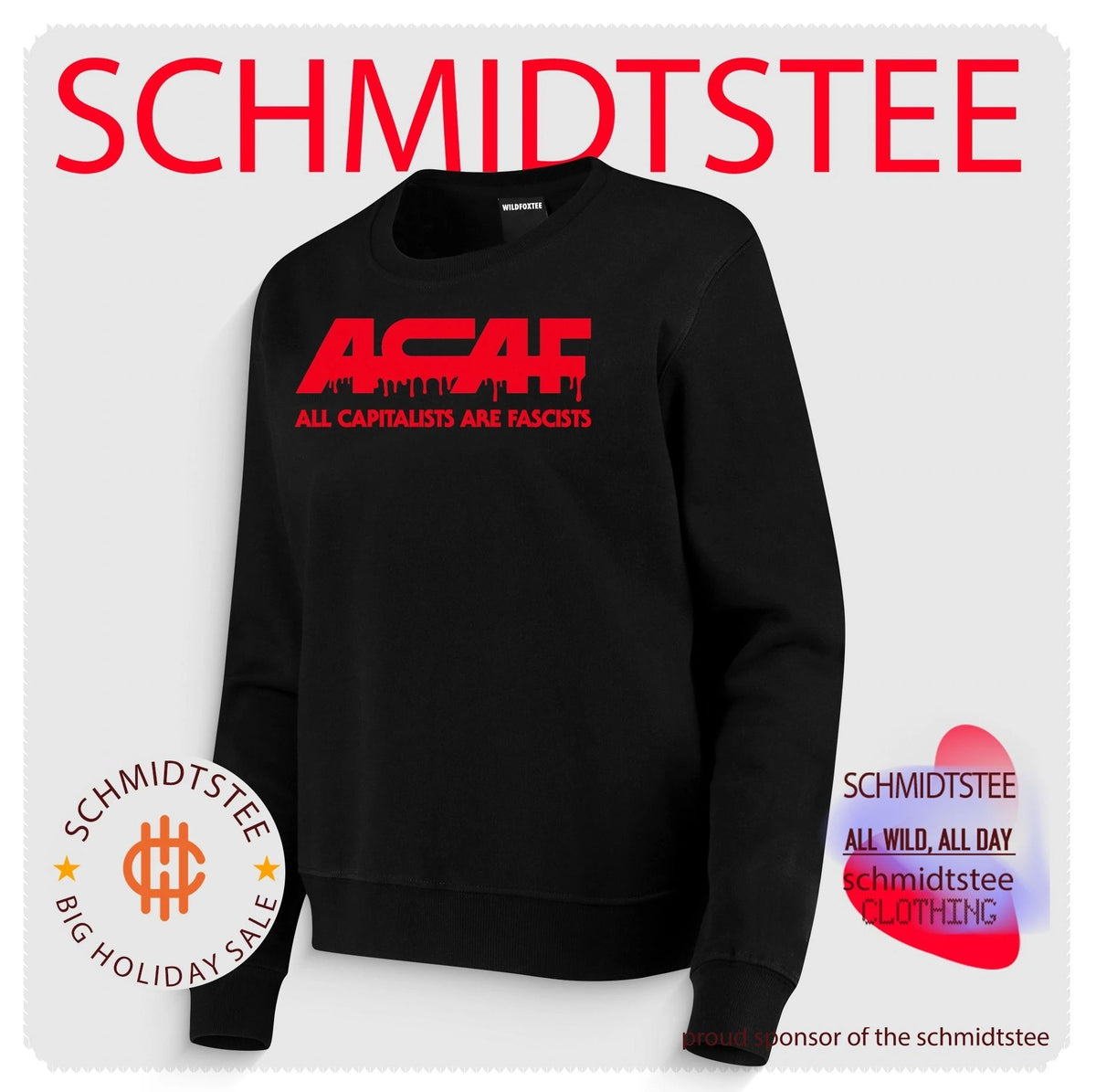 Acaf All Capitalists Are Fascists anti-capitalism shirt