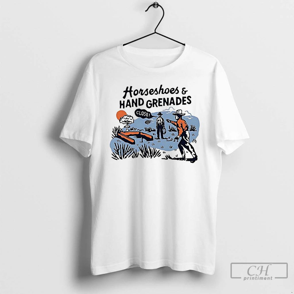 Premium Horseshoes And Hand Grenades T Shirts