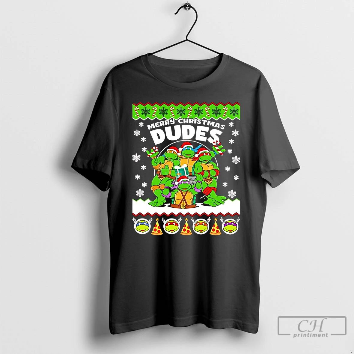 Classic Ninja Turtles Merry Christmas Dudes T Shirts