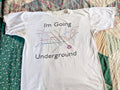 Vintage London Underground Shirt  Tube Map Graphic Tee 90s