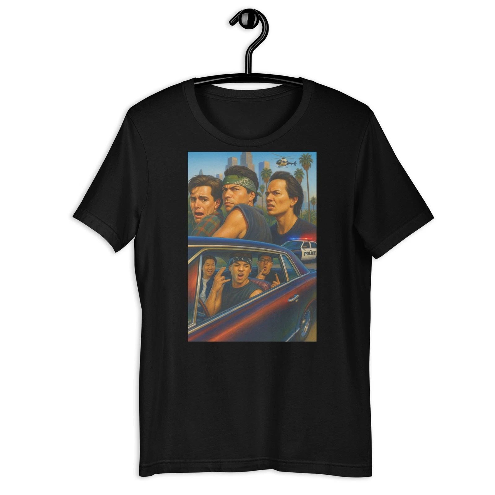 90s Chicano Street Art T-Shirt Lowrider Homies Graphic Tee Vintage Style