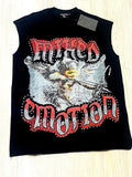 Men’s Vintage Style Graphic Mixed Emotion Black Streetwear M. Medium M